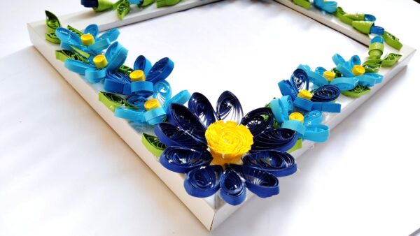 IMG20220404081034 Blue Quilled Flowers Photo frame - 5x7inch