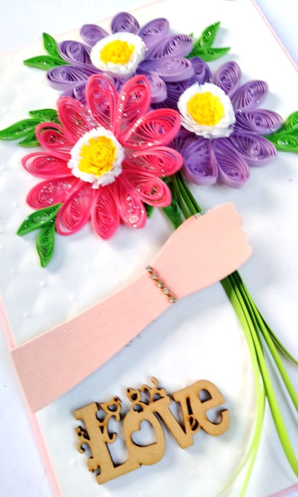 A bunch of flowers for you card
