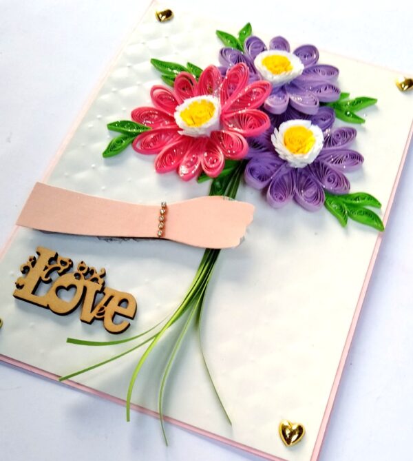 A bunch of flowers for you card