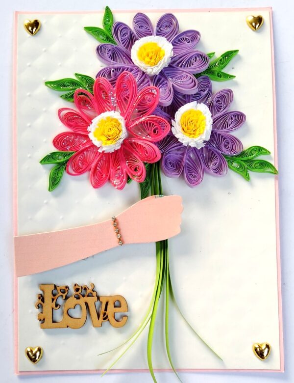 A bunch of flowers for you card