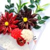 Sparkling Quilled Assorted Flowers Card - Reds