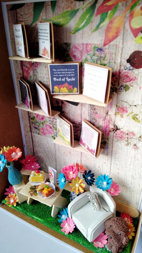 Miniature Room - Birthday | Best wishes Greeting card