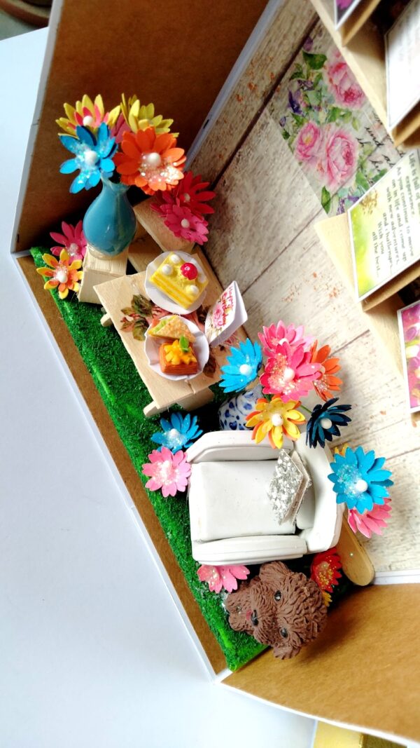 Miniature Room - Birthday | Best wishes Greeting card