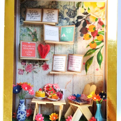 Miniature Room - Love | Best wishes Greeting card
