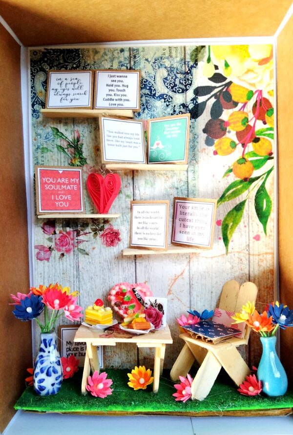 Miniature Room - Love | Best wishes Greeting card