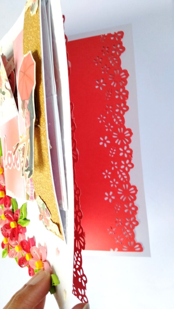 IMG20220517183411 Quilled flowers with pop up love card