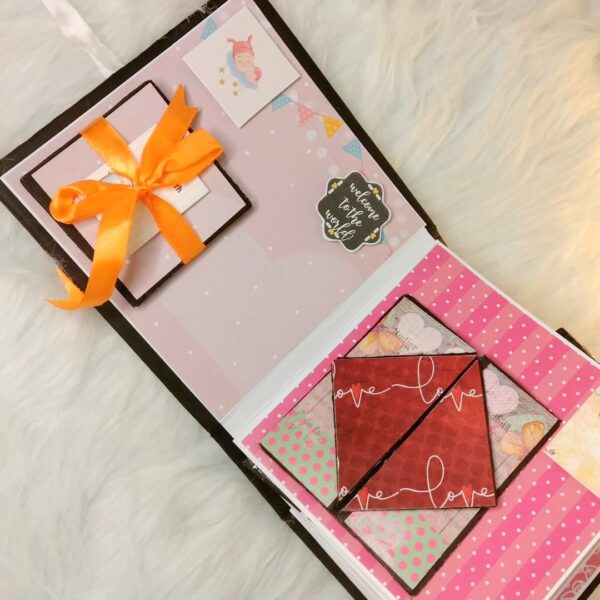 Baby Girl 1 year journey scrapbook