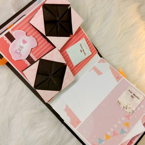Baby Girl 1 year journey scrapbook