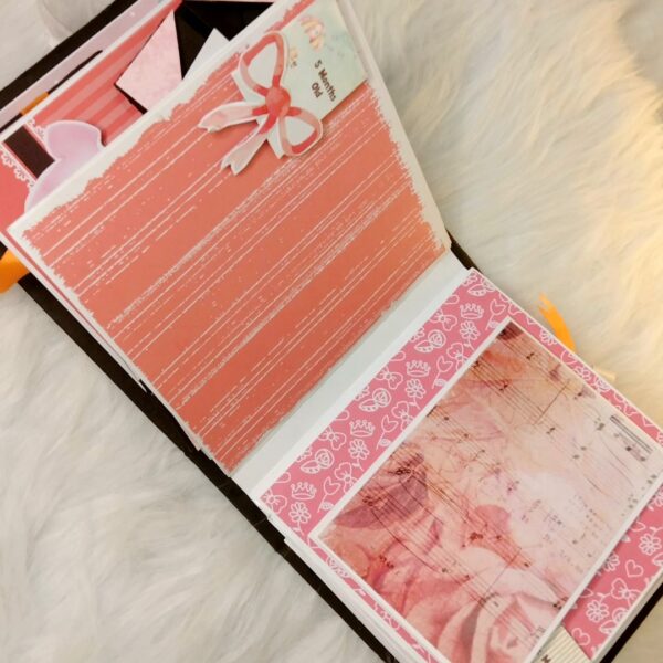 Baby Girl 1 year journey scrapbook