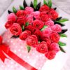 Luxury Quilled greeting card in box - Red Roses