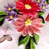 Pink Themed Quilled flowers love Greeting card