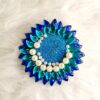IMG20220911213459 Beautiful Kundan Diya With Tealight Candle - Blue