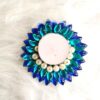 IMG20220911213542 Beautiful Kundan Diya With Tealight Candle - Blue