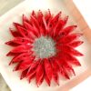 Quilled Tealight Candle holder gift - Red