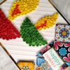 Handmade Quilled Diwali Diyas Greeting Card