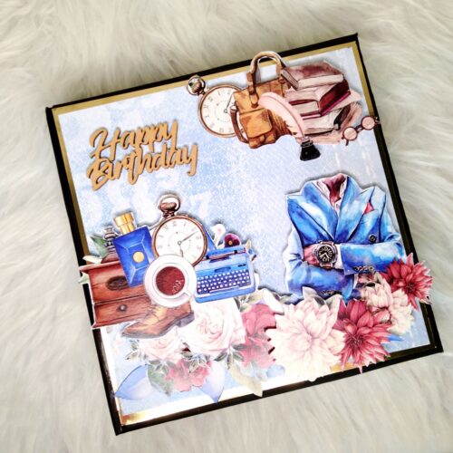 Male Theme Handmade Scrapbook