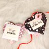 Heart shaped mini scrapbook