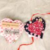 Heart shaped mini scrapbook