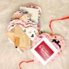 Heart shaped mini scrapbook
