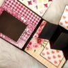 Love themed scrapbook with shaker cover