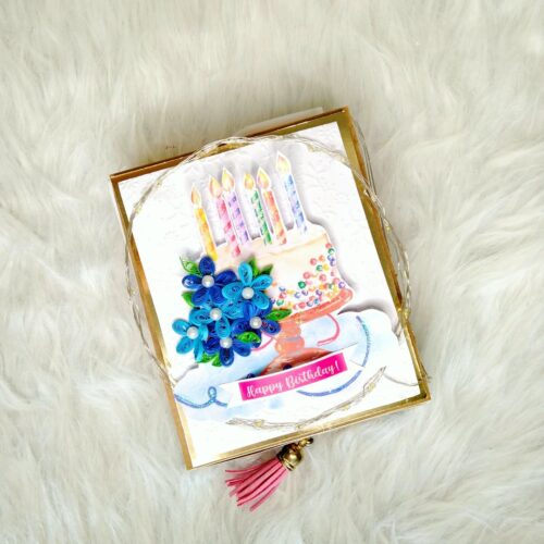 Lights Handmade Quilled Birthday Sweet Box