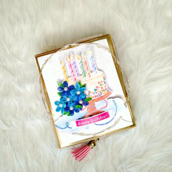 Lights Handmade Quilled Birthday Sweet Box