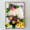Quilled Purple and Variety Flowers Greeting Card image