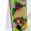 Quilled Purple and Variety Flowers Greeting Card image