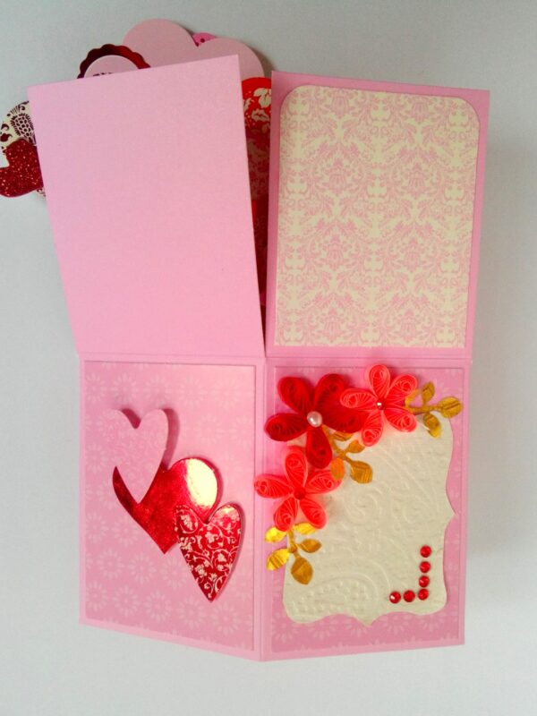 Sparkling Hot Pink Pop Up Card In Box image Sparkling Hot Pink Pop Up Card In Box image