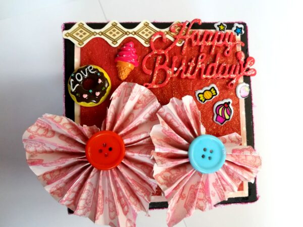 Love you My Birthday Girl Explosion Box Handmade image