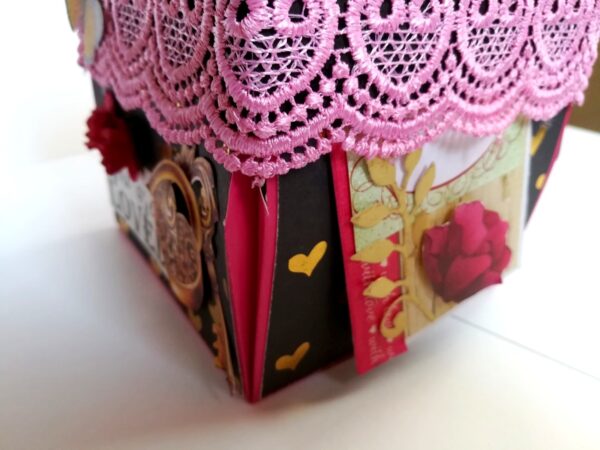 Love you My Birthday Girl Explosion Box Handmade image