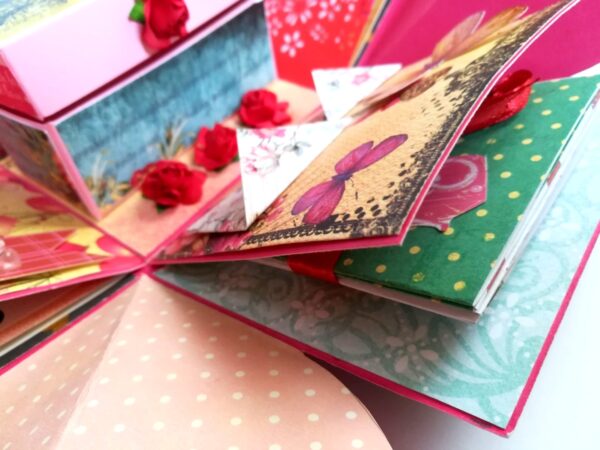 Love you My Birthday Girl Explosion Box Handmade image