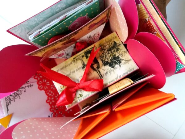 Love you My Birthday Girl Explosion Box Handmade image