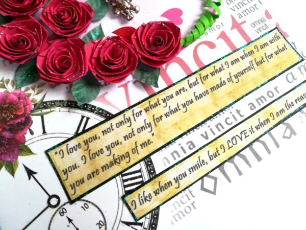 Quilled Roses Love Greeting Card image