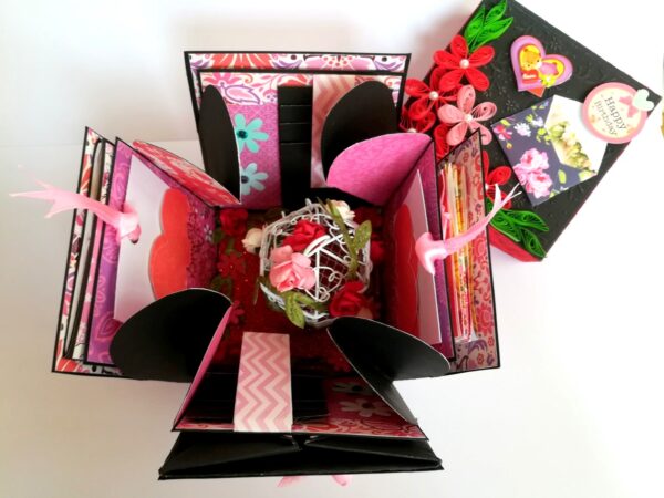 Love and Birthday Bird Cage Explosion Box image Love and Birthday Bird Cage Explosion Box image