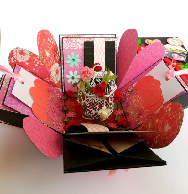 Love and Birthday Bird Cage Explosion Box image Love and Birthday Bird Cage Explosion Box image