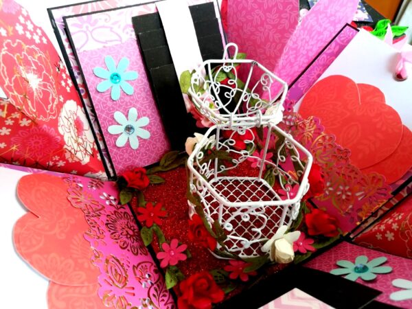 Love and Birthday Bird Cage Explosion Box image Love and Birthday Bird Cage Explosion Box image