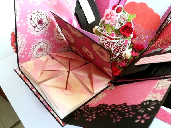 Love and Birthday Bird Cage Explosion Box image Love and Birthday Bird Cage Explosion Box image