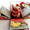 Love and Birthday Explosion Box With Battery Light Cake image