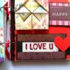 Love and Birthday Handmade Scrapbook With Origami folds image