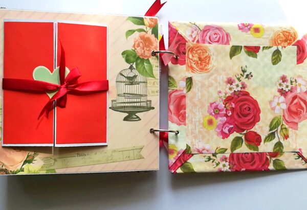 Love and Birthday Handmade Scrapbook With Origami folds image