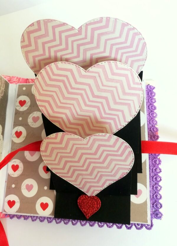 Love Mini Scrapbook Handmade Gift image Love Mini Scrapbook Handmade Gift image