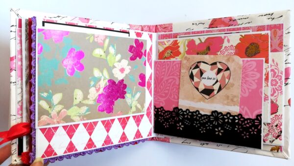 Love Mini Scrapbook Handmade Gift image Love Mini Scrapbook Handmade Gift image