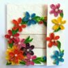 Multicolor Flowers Mini Scrapbook Greeting Card image