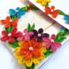 Multicolor Flowers Mini Scrapbook Greeting Card image