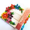 Multicolor Flowers Mini Scrapbook Greeting Card image
