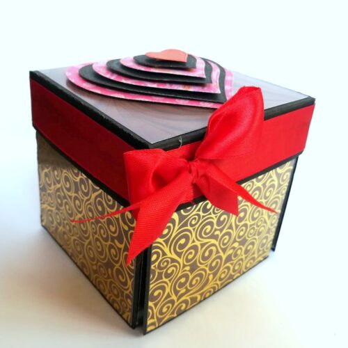 Golden Memories Romantic Explosion Box Gift Anniversary Love image