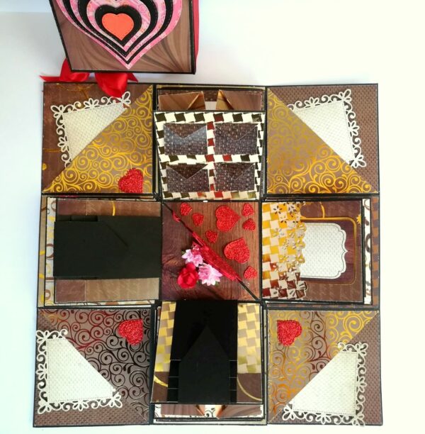 Golden Memories Romantic Explosion Box Gift Anniversary Love image