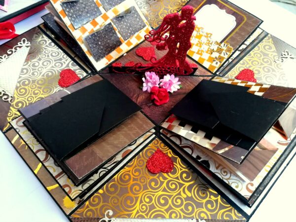 Golden Memories Romantic Explosion Box Gift Anniversary Love image