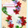 Quilled Flower Hearts Love Handmade Greeting Card image